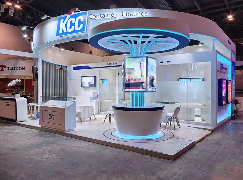 集裝箱多式聯運展臺搭建布置