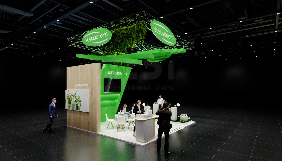 36㎡展位展會設計圖